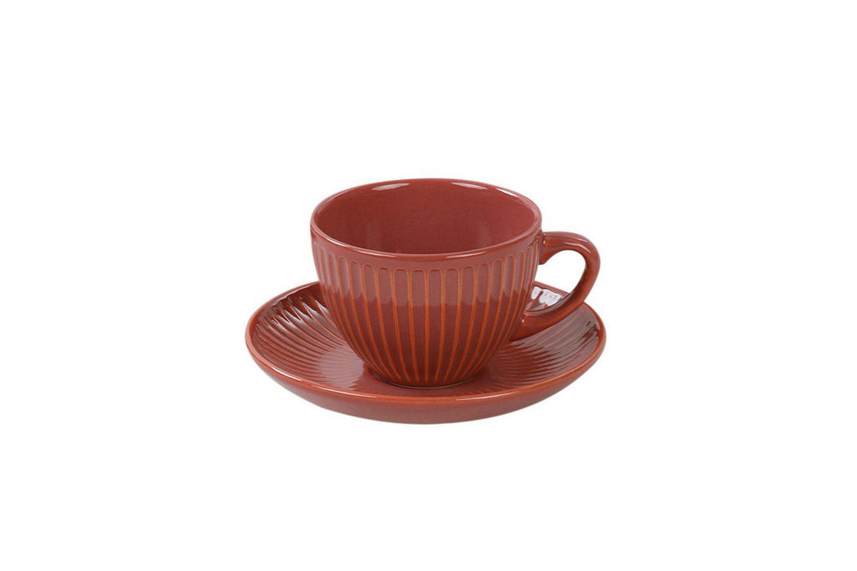 HermiaConcept Teetasse 12-tlg. orange Keramik 12-tlg. - orange - HermiaConcept