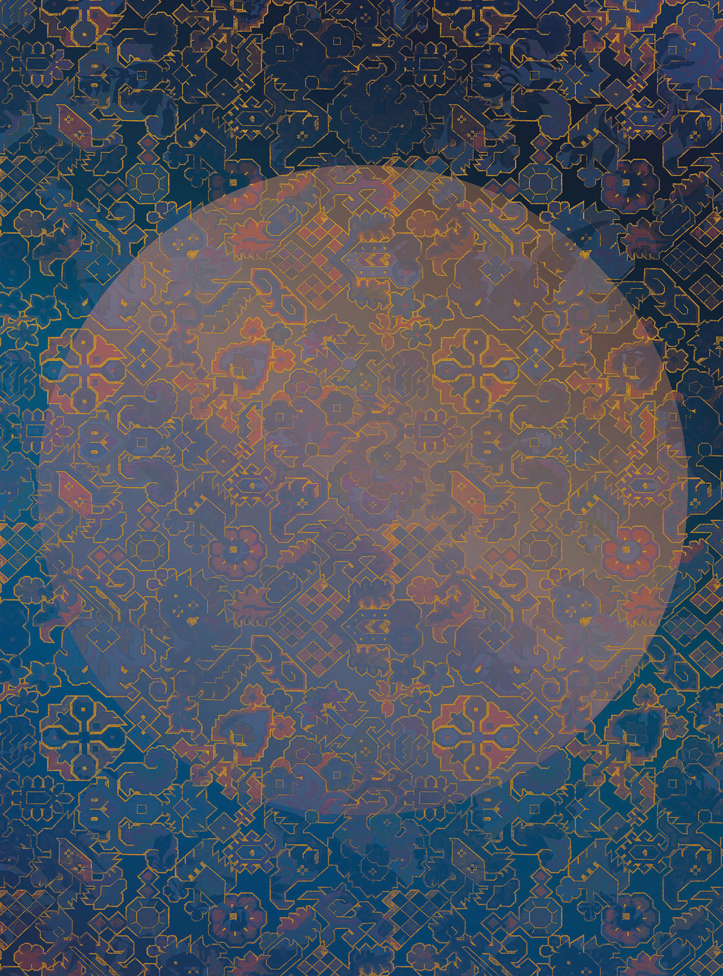 Komar Fototapete La Lune B/L: ca. 200x270 cm La Lune - (200,00/270,00cm) - Komar