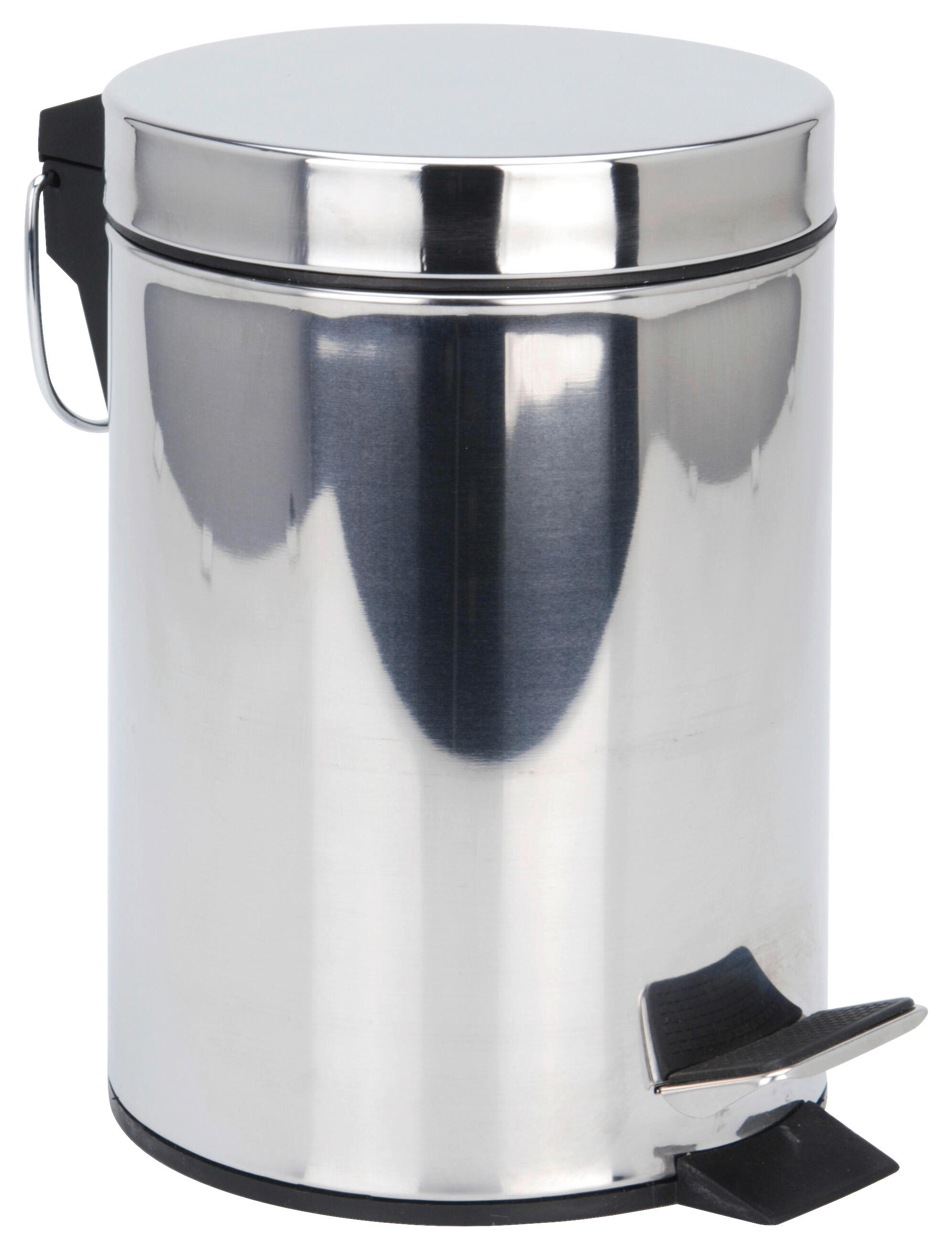 Treteimer silber Edelstahl B/H/L: ca. 23,5x17x24,5 cm Treteimer 3l - silber (24,50/23,50/17,00cm)