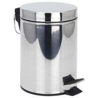 Treteimer silber Edelstahl B/H/L: ca. 23,5x17x24,5 cm Treteimer 3l - silber (24,50/23,50/17,00cm)