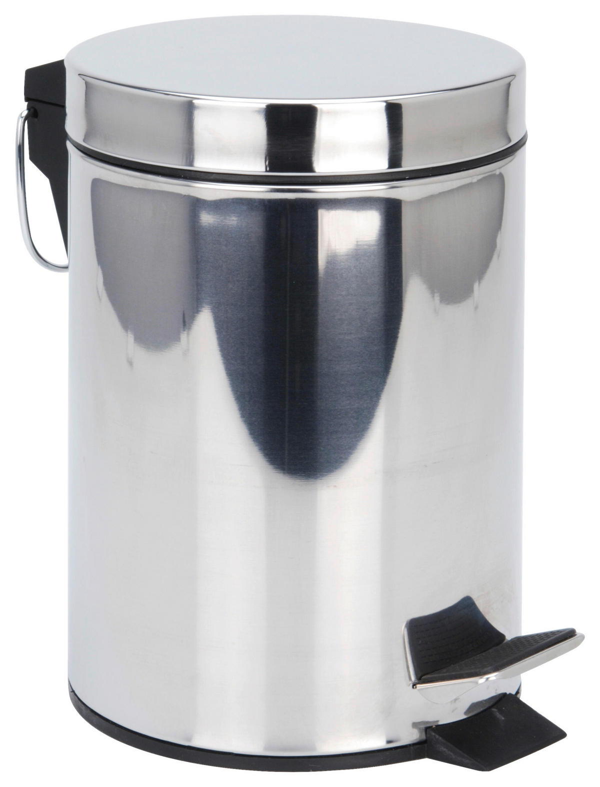 Treteimer silber Edelstahl B/H/L: ca. 23,5x17x24,5 cm Treteimer 3l - silber (24,50/23,50/17,00cm)