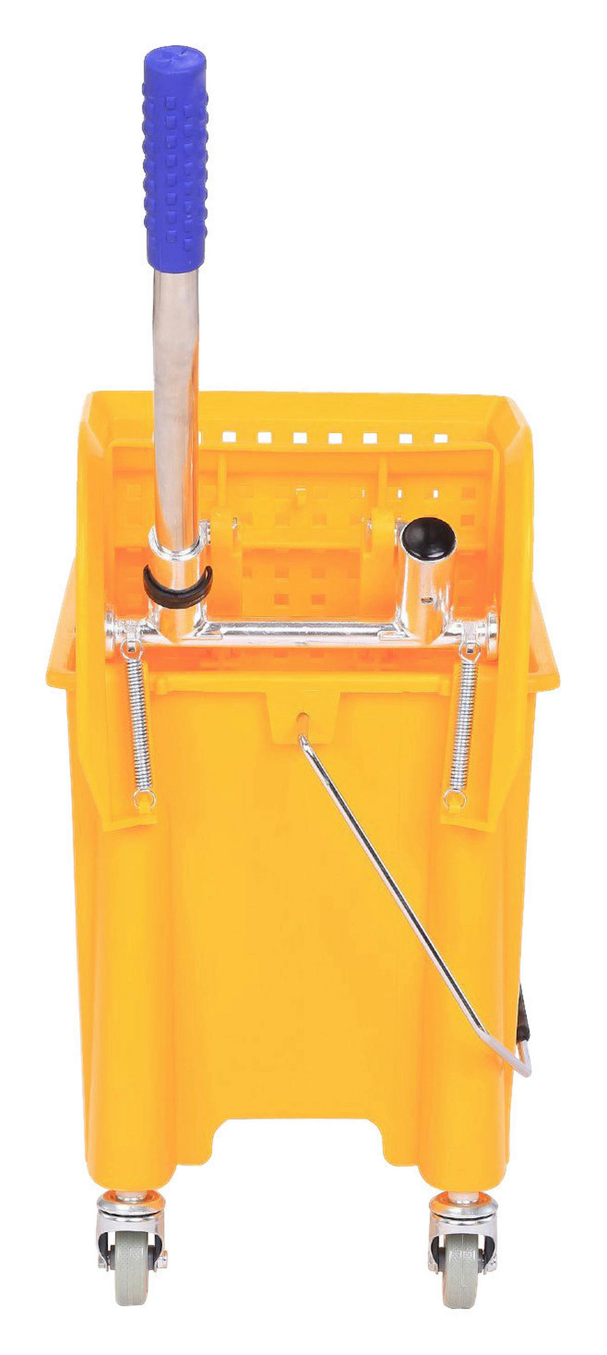 HOMCOM Putzwagen gelb Kunststoff B/H/T: ca. 63x67x27 cm Putzwagen - gelb (63,00/67,00/27,00cm) - HOMCOM