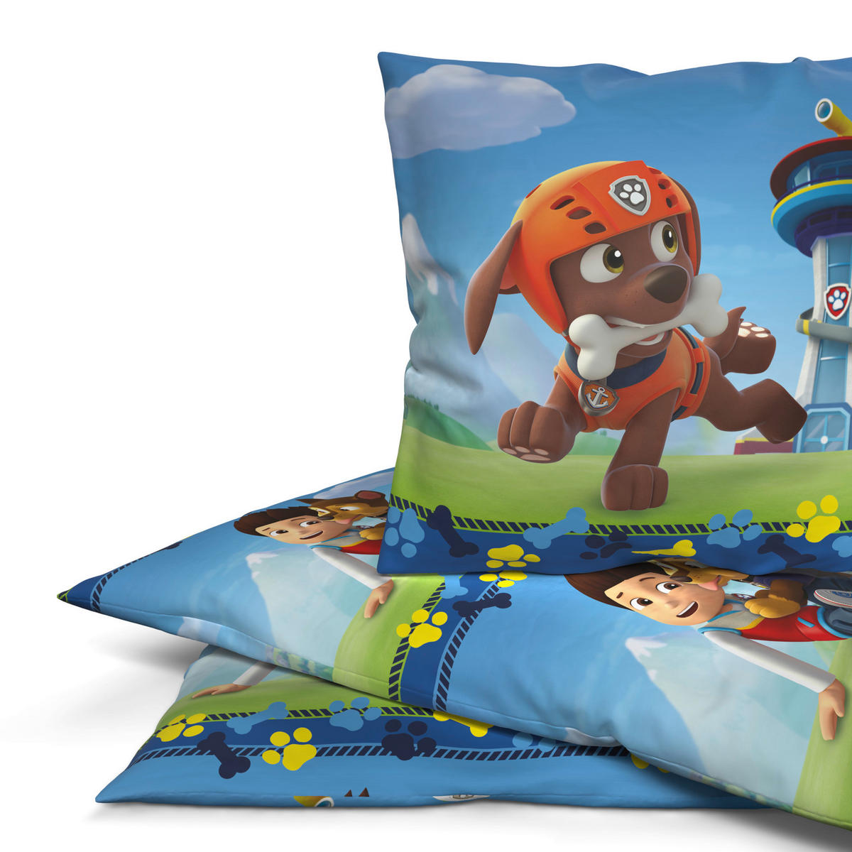Microfaser Bettwäsche Paw Patrol Paw Patrol - blau (135,00/200,00cm)