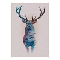 Komar Poster Animals Forest Deer Hirschkopf B/H: ca. 50x70 cm Animals Forest Deer - (50,00/70,00cm) - Komar
