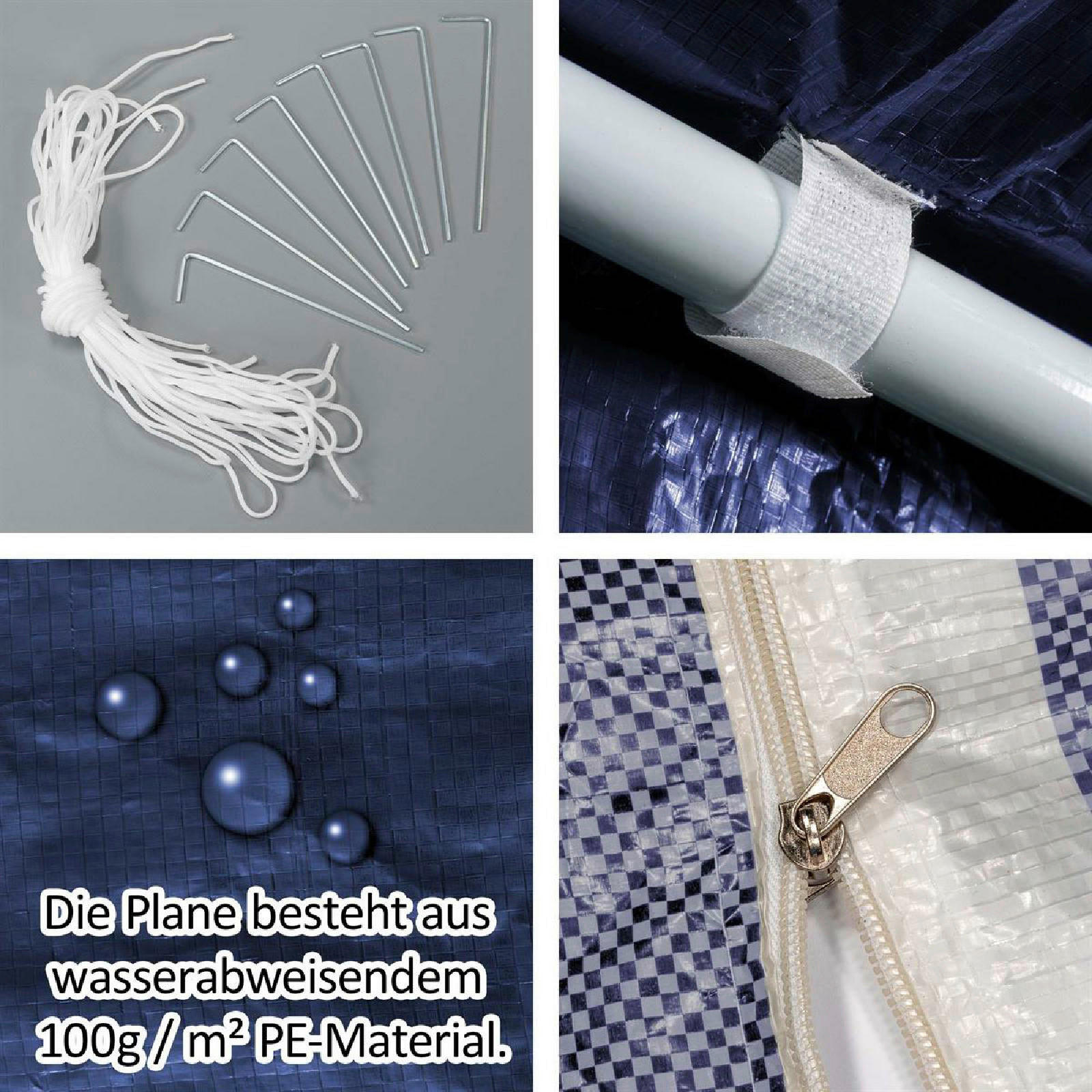 VCM Pavillon royalblau Polyester-Mischge...