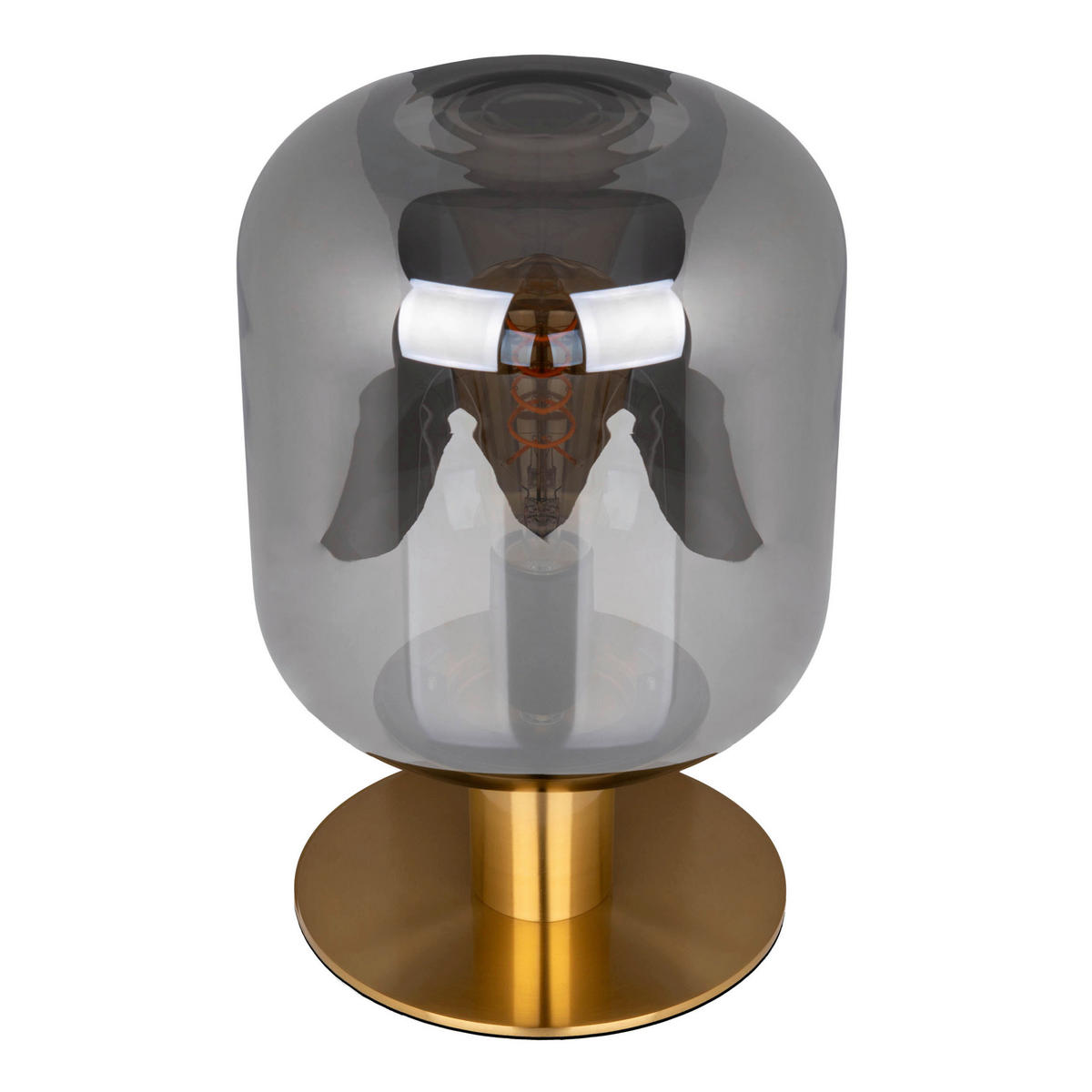 Näve Leuchten Tischleuchte gold Glas Metall B/H/T/D: ca. 20x30x20x20 cm E14 1 Brennstellen ALESSIO - gold (20,00/30,00/20,00cm) - Näve Leuchten