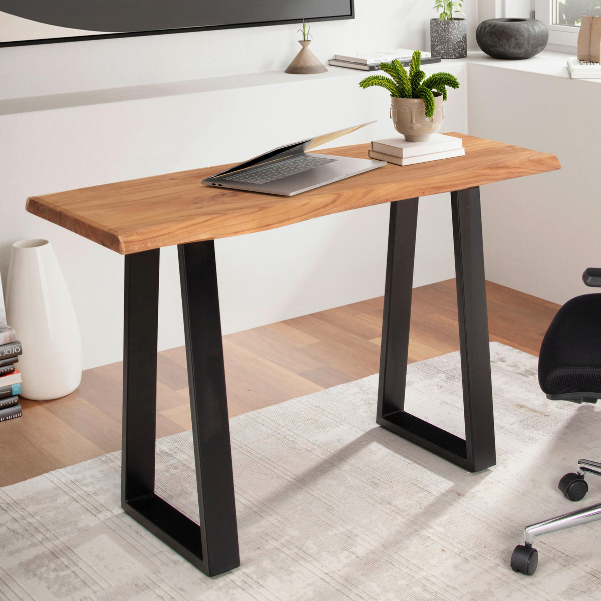 Schreibtisch B/H/T: ca. 118x76x41 cm Schreibtisch - (118,00/76,00/41,00cm) - Wohnling