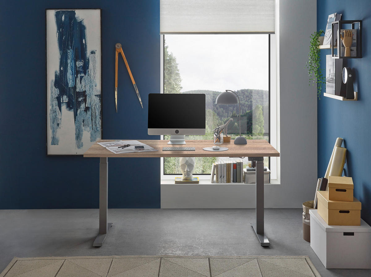 höhenverstellbarer Schreibtisch Pronto 2 Eiche Sonoma Nachbildung B/H/T: ca. 160x75x77 cm Pronto 2 - Eiche (160,00/75,00/77,00cm)