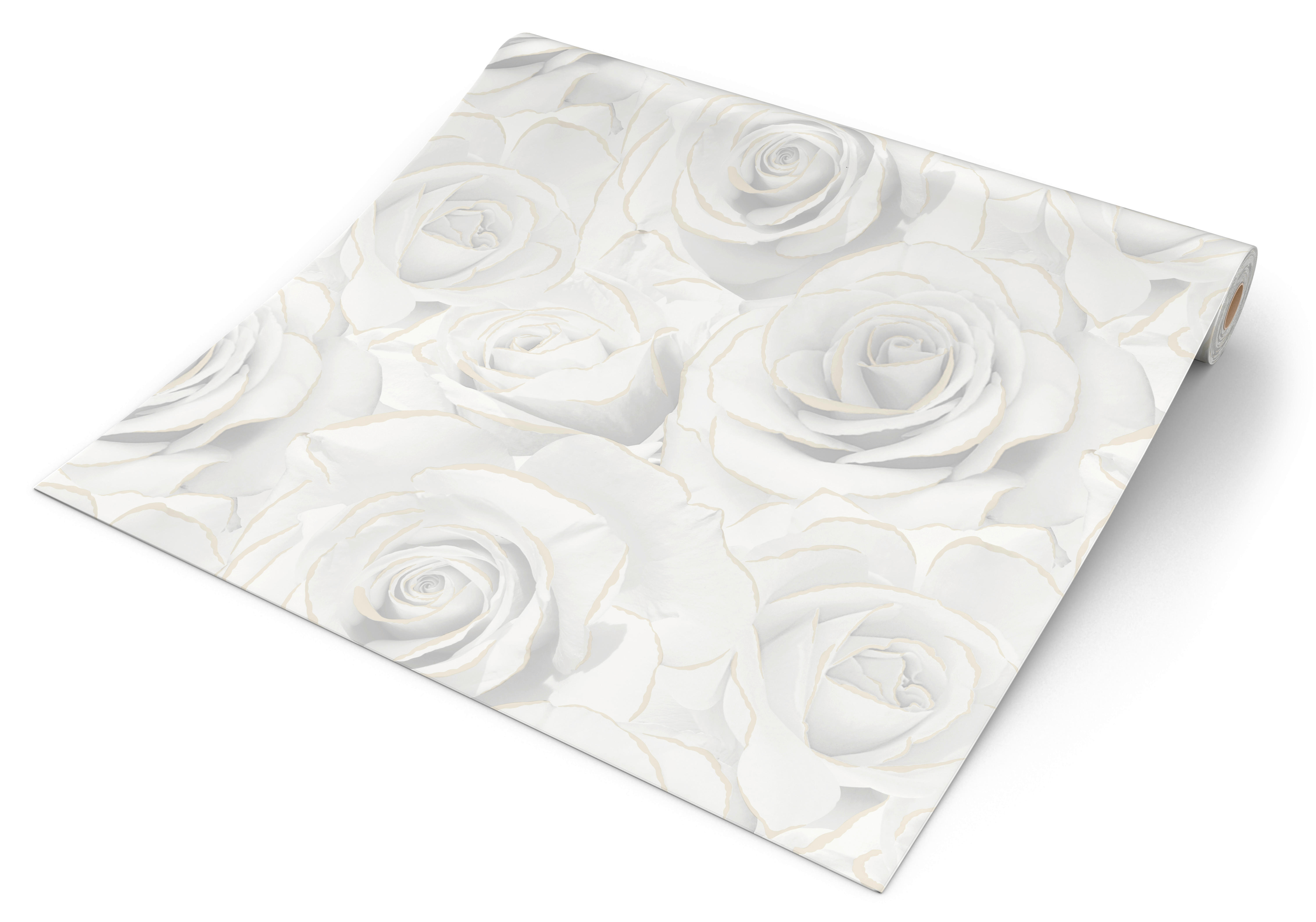 UGEPA Vinyltapete Rosen grau gold B/L: ca. 53x1005 cm Vinyltapete_J28700 - gold/grau (53,00/1005,00cm) - UGEPA