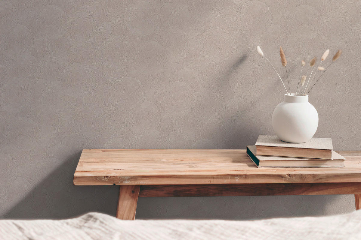 A.S.Création Vliestapete beige grau B/H/D: ca. 53x1005x8,8 cm Vliestapete - beige/grau (8,80/1005,00cm) - A.S.Creation