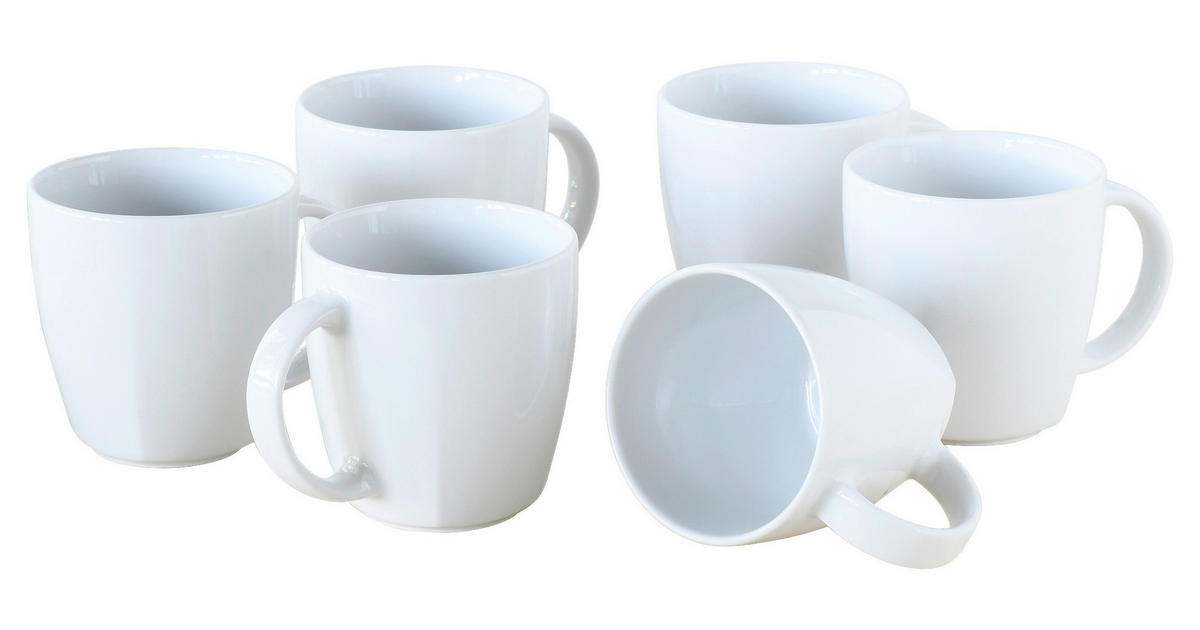 POCO ▷ weiß tlg. kaufen Victoria CreaTable 6 Porzellan bei online Kaffeebecher