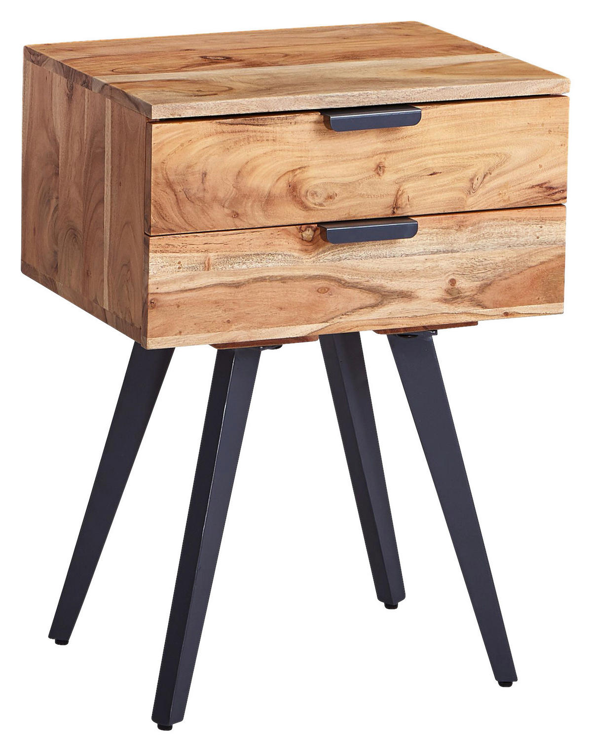 Nachtkonsole braun B/H/T: ca. 47x65x35 cm Nachtkonsole - braun (47,00/65,00/35,00cm) - Wohnling