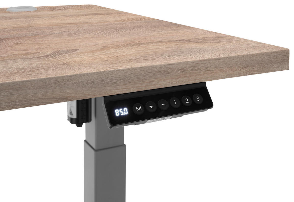 höhenverstellbarer Schreibtisch Pronto 2 Eiche Sonoma Nachbildung B/H/T: ca. 160x75x77 cm Pronto 2 - Eiche (160,00/75,00/77,00cm)