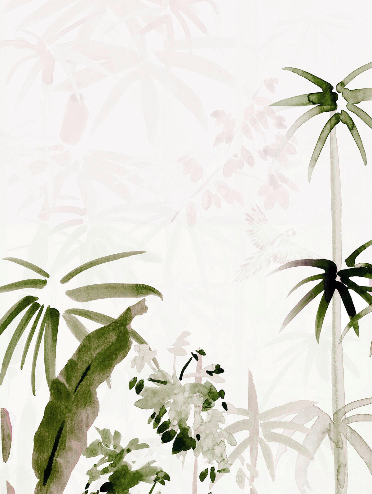 Komar Poster Bamboo Drawing Palmen B/L: ca. 30x40 cm Bamboo Drawing - (30,00/40,00cm) - Komar