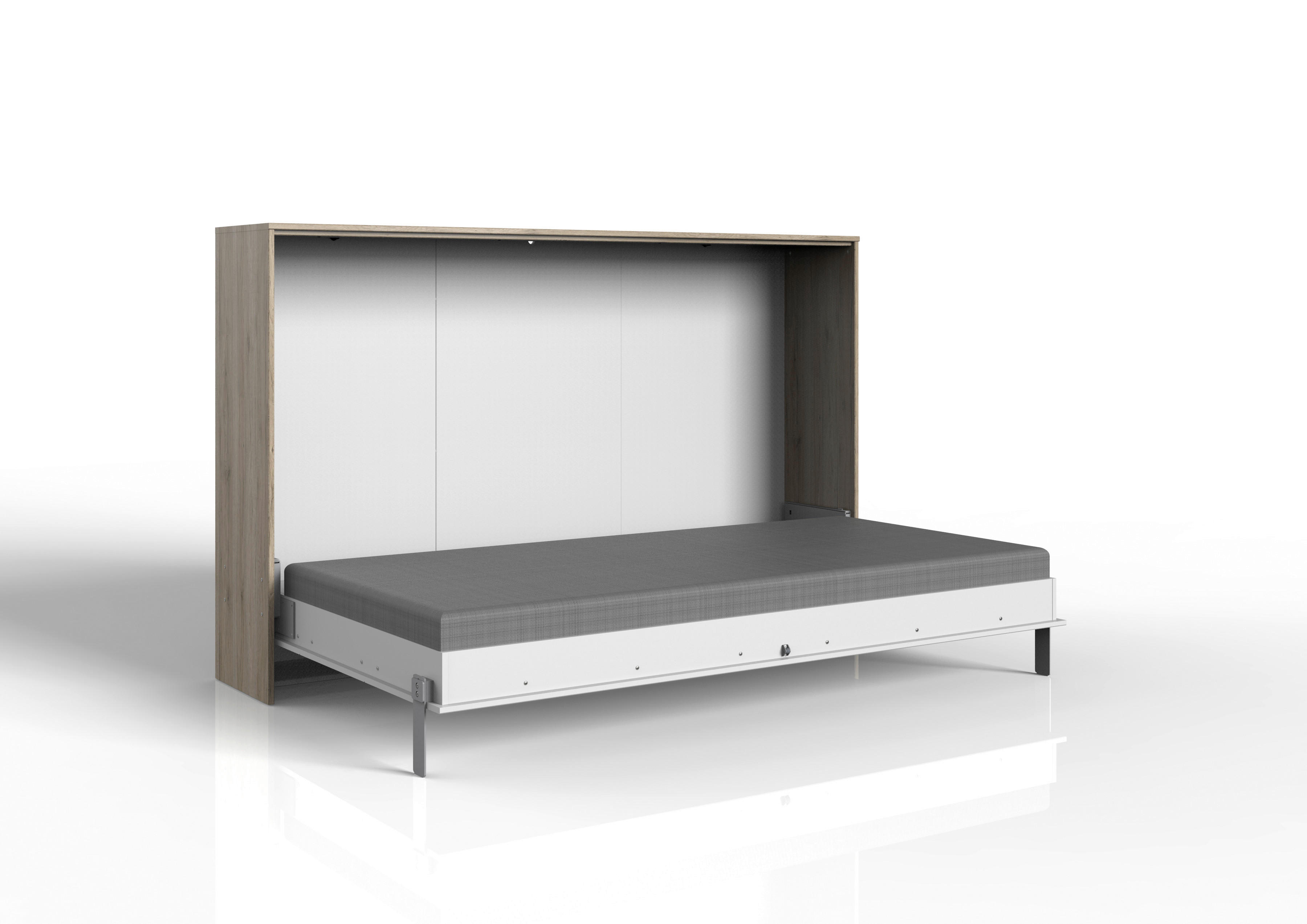 Klappbett Juist Eiche Nachbildung Liegefläche B/L: ca. 120x200 cm Juist - Eiche/weiß (212,00/134,00/43,00cm)