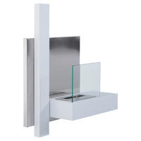 HOMCOM Ethanol-Kamin weiß Edelstahl B/H/L: ca. 63x75x22 cm Ethanol-Kamin - weiß (22,00/63,00/75,00cm) - HOMCOM