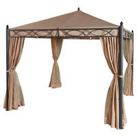 Grasekamp Pavillon Rom beige Stahl B/H/L: ca. 300x270x300 cm Rom - beige (300,00/300,00/270,00cm) - Grasekamp