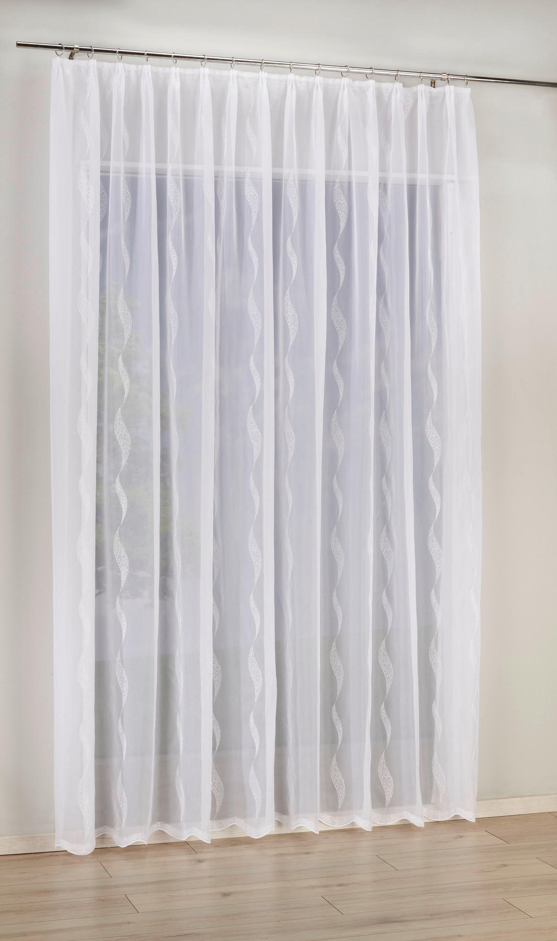 Thumbnail - POCOline Fertigstore Sally weiß B/L: ca. 450x175 cm