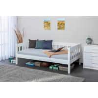 Bett Sintro weiß Liegefläche B/L: ca. 90x200 cm Sintro - weiß (209,00/70,00/100,00cm) - Inter Link