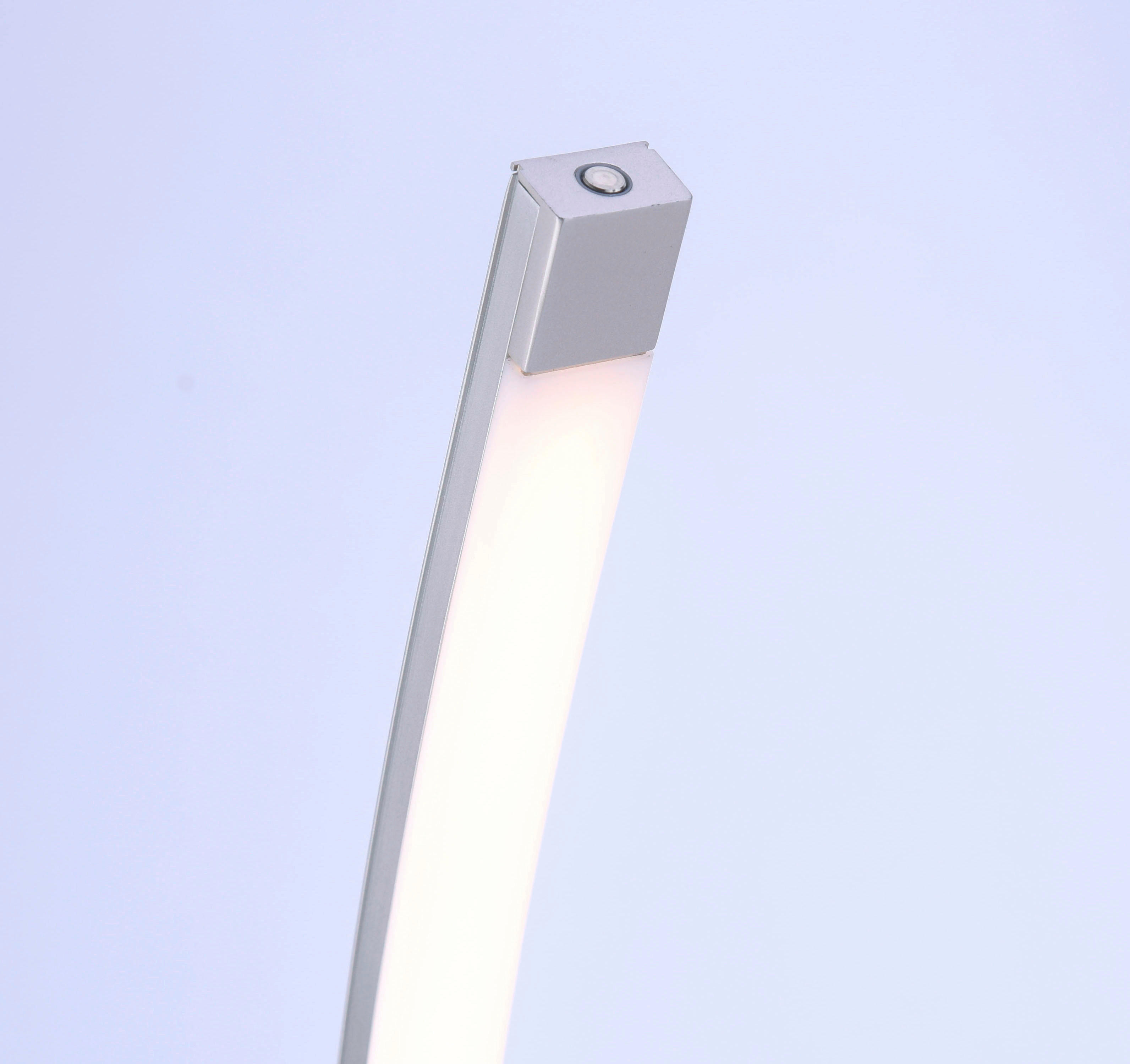 LeuchtenDirekt Stehleuchte 11786-55 stahlfarbig Metall H: ca. 149 cm LED-Stehleuchte_Bella - stahlfarbig (149,00cm)