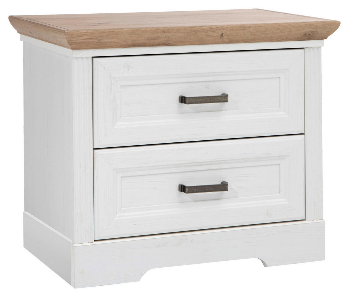 Nachtkonsole Jasmin Eiche Artisan Nachbildung weiß Pinie Nachbildung B/H/T: ca. 64x54x41 cm Jasmin - Eiche/weiß (64,00/54,00/41,00cm)