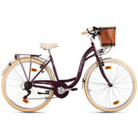 DaCapo Damenfahrrad Casino 169C 28 Zoll Rahmenhöhe 48 cm 6 Gänge aubergine aubergine ca. 28 Zoll Casino - aubergine - DaCapo