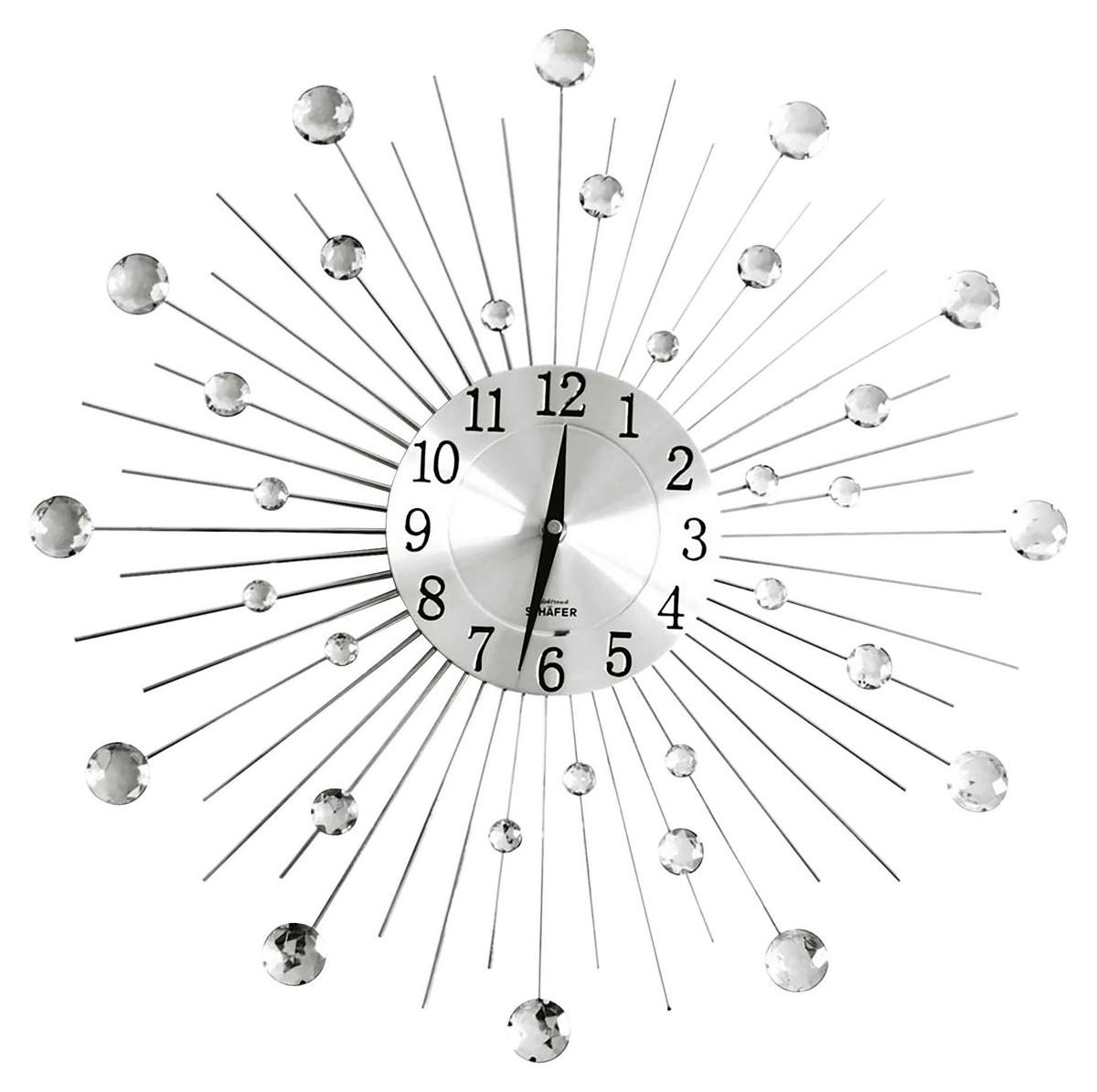 SCHÄFER Wanduhr weiß D: ca. 50 cm Wanduhr - weiß (50,00cm) - SCHÄFER