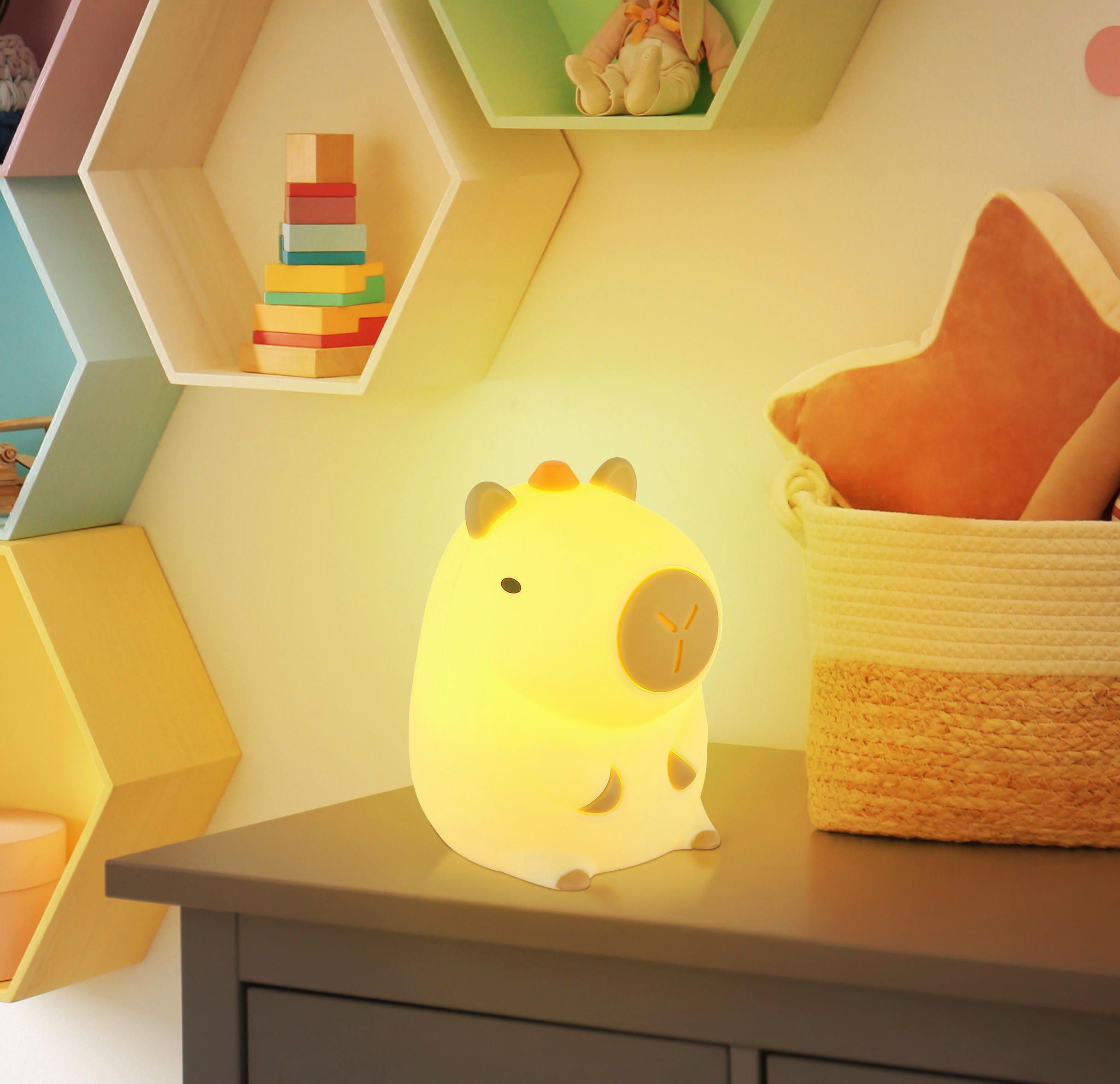 LED-Dekoleuchte Kunststoff B/H/T: ca. 10,8x9,1x12,2 cm LED-Dekoleuchte_Capybara - (10,80/9,10/12,20cm)