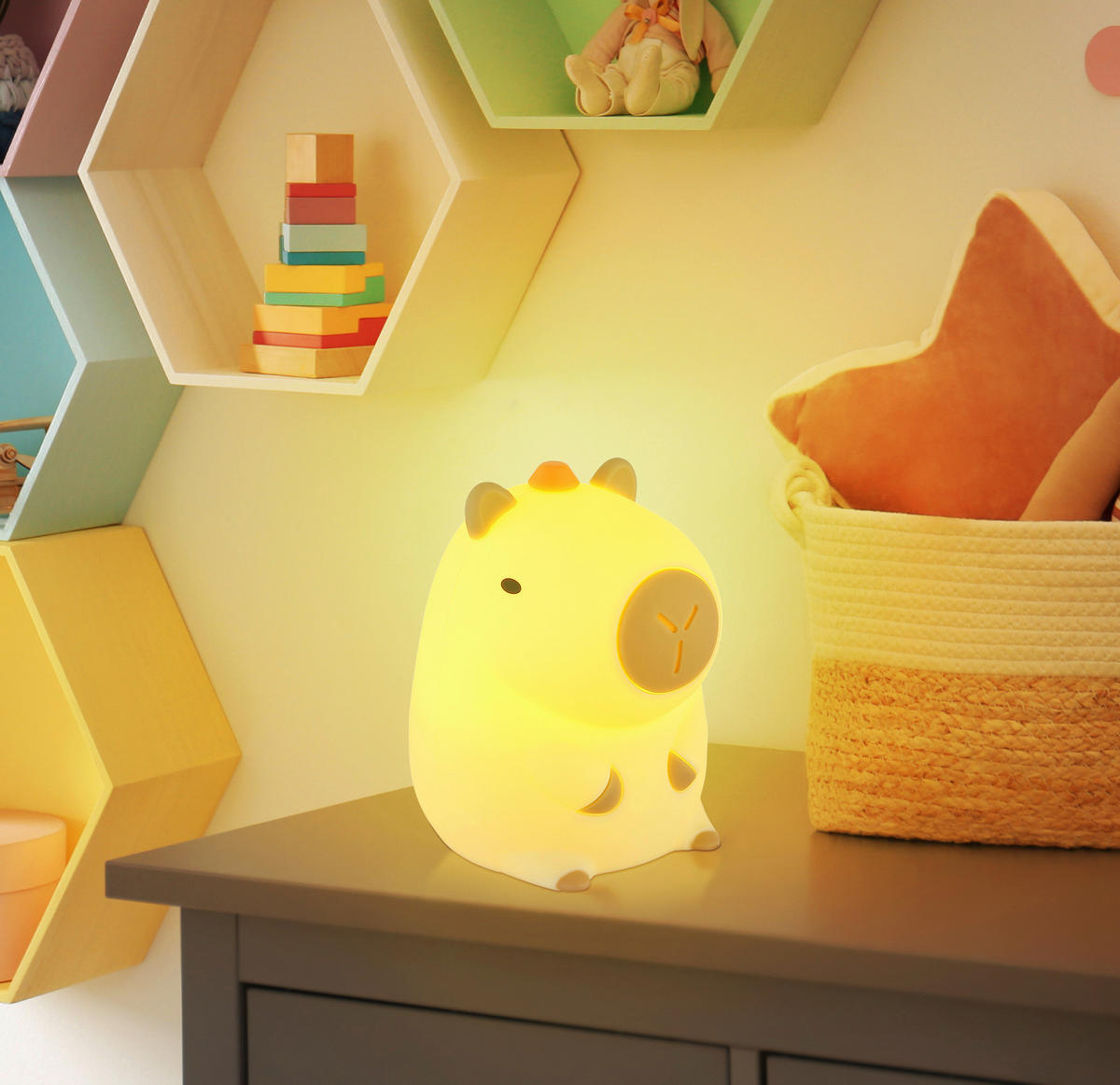 LED-Dekoleuchte Kunststoff B/H/T: ca. 10,8x9,1x12,2 cm LED-Dekoleuchte_Capybara - (10,80/9,10/12,20cm)