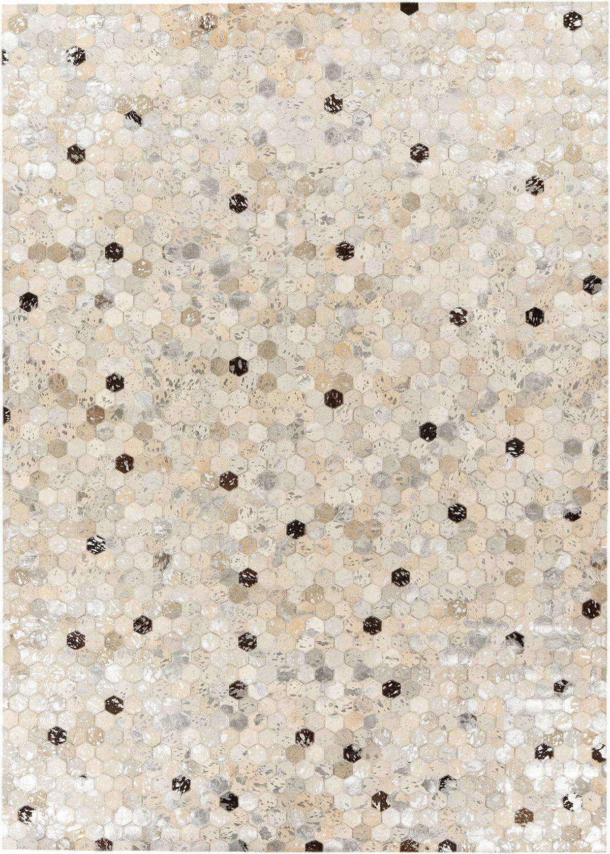 Padiro Flachflorteppich Lavin 1025 silber B/H/L: ca. 80x0,8x150 cm Lavin 1025 - silber/grau (150,00/80,00/0,80cm) - Padiro
