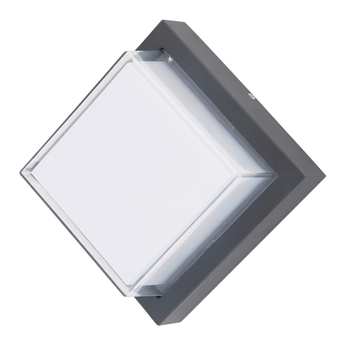 LED-Außenleuchte JALLA 34481 Opal anthrazit H/L: ca. 16x16 cm JALLA - Opal/anthrazit (16,00cm) - GLOBO