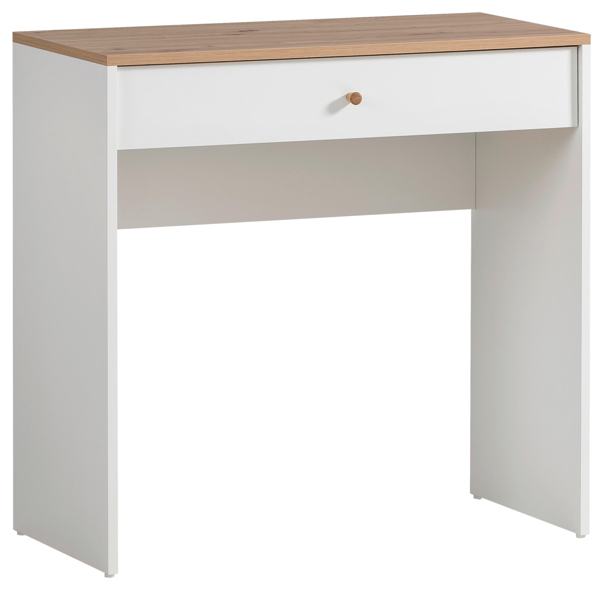 Schminktisch Hilda weiß matt Eiche Artisan Nachbildung B/H/T: ca. 80,1x78,5x40 cm Hilda - Eiche/weiß (80,10/78,50/40,00cm) - Möbelpartner