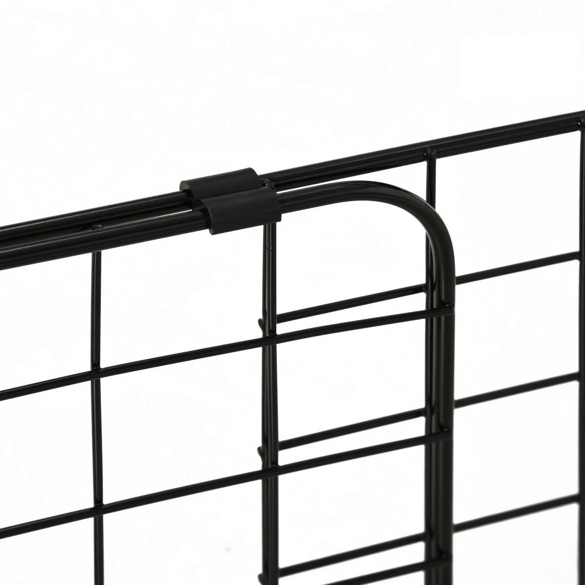 PawHut Hunde-Schutzgitter schwarz Kunststoff B/H/L: ca. 0,6x152x30 cm Auto_Hundeschutzgitter - schwarz (30,00/0,60/152,00cm) - PawHut