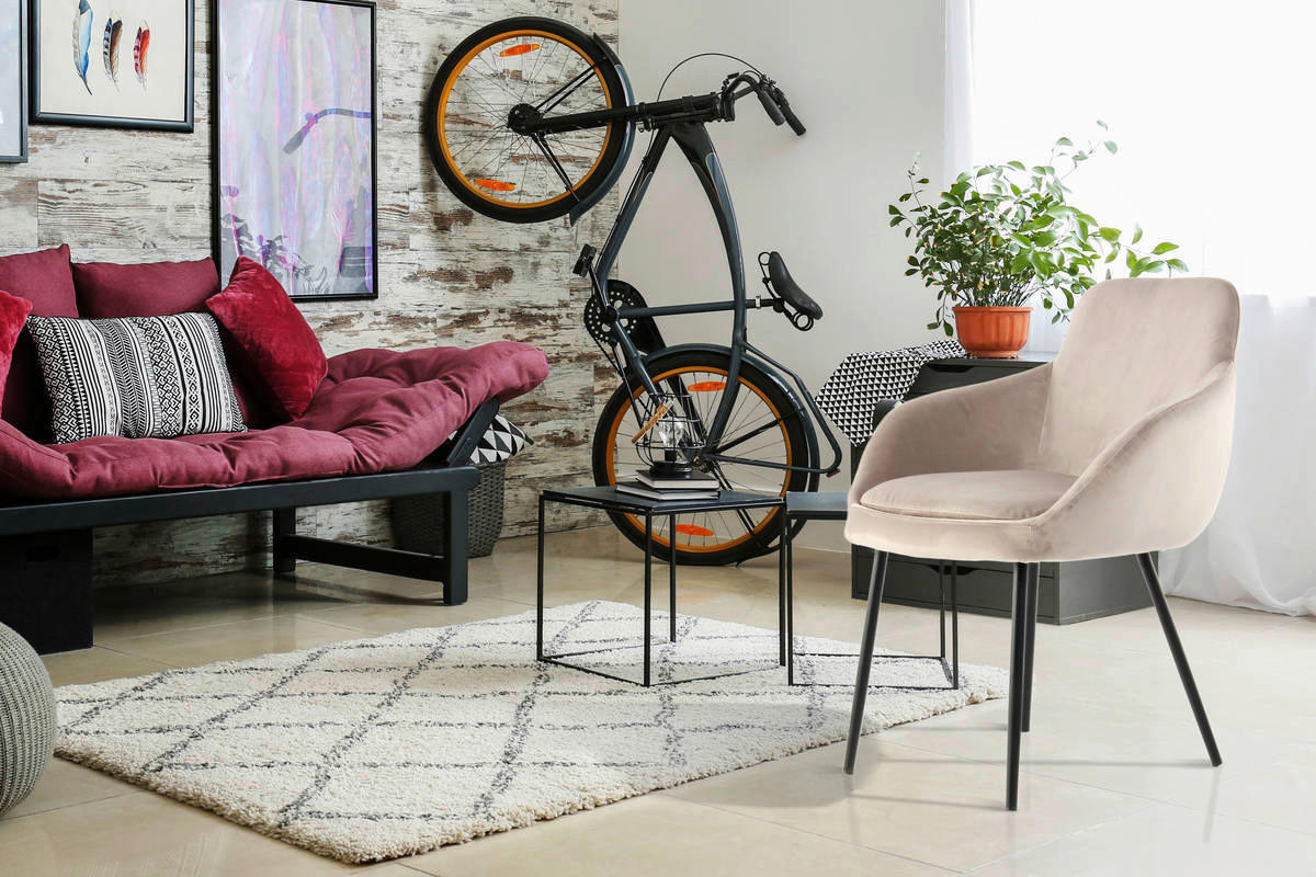 Stuhl Cobain 800 2er hellbraun Microfaser B/H/T: ca. 60,5x81x60 cm Cobain 800 2er - schwarz/hellbraun (60,50/81,00/60,00cm) - 360 Living