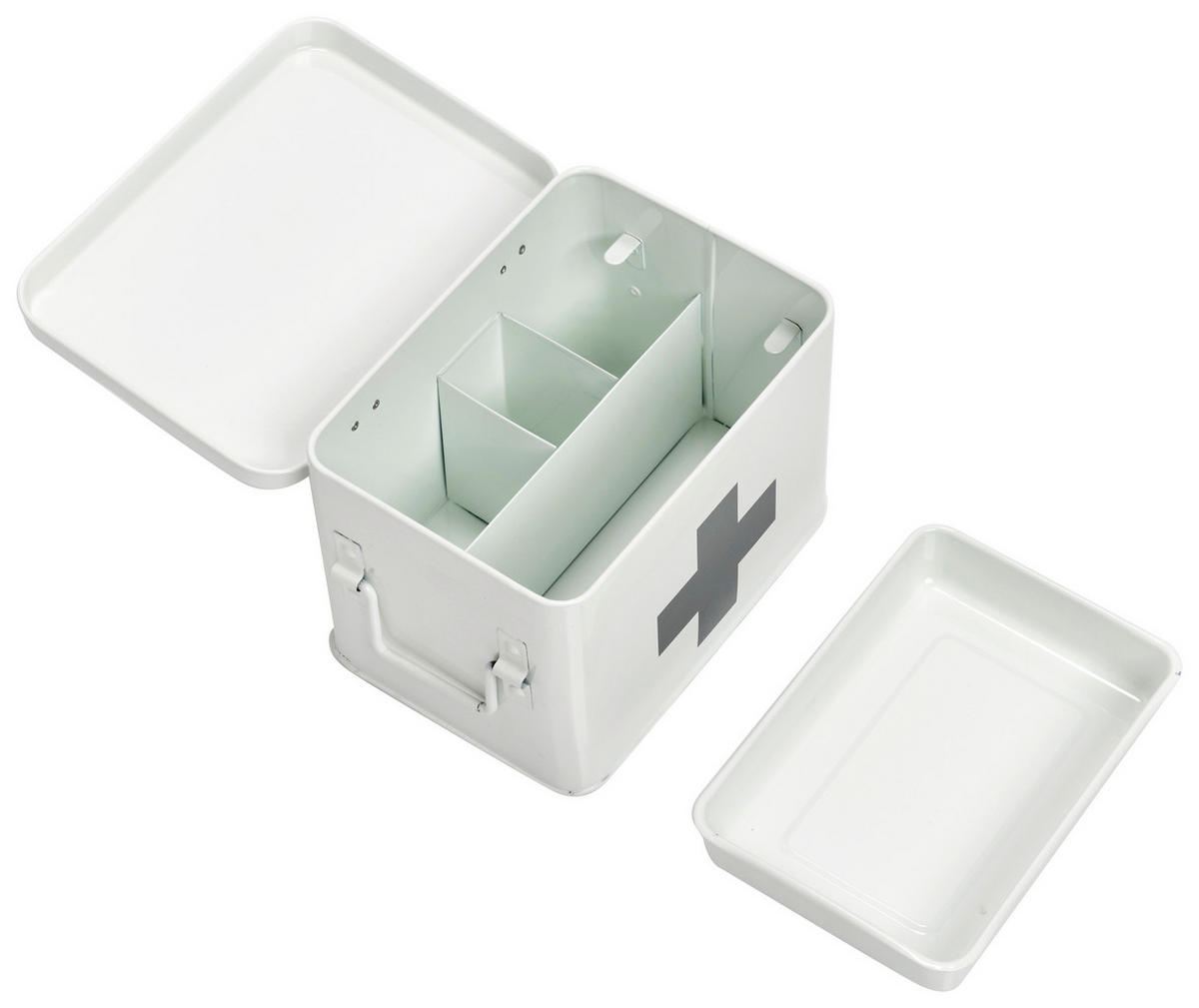 Zeller Medizinbox weiß Medizinbox - weiß (22,50/16,50/15,50cm) - Zeller