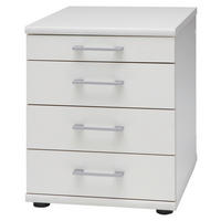 Rollcontainer Serie 200 perlweiß B/H/T: ca. 41,6x53,4x50 cm Serie 200 - perlweiß (41,60/53,40/50,00cm) - Möbelpartner