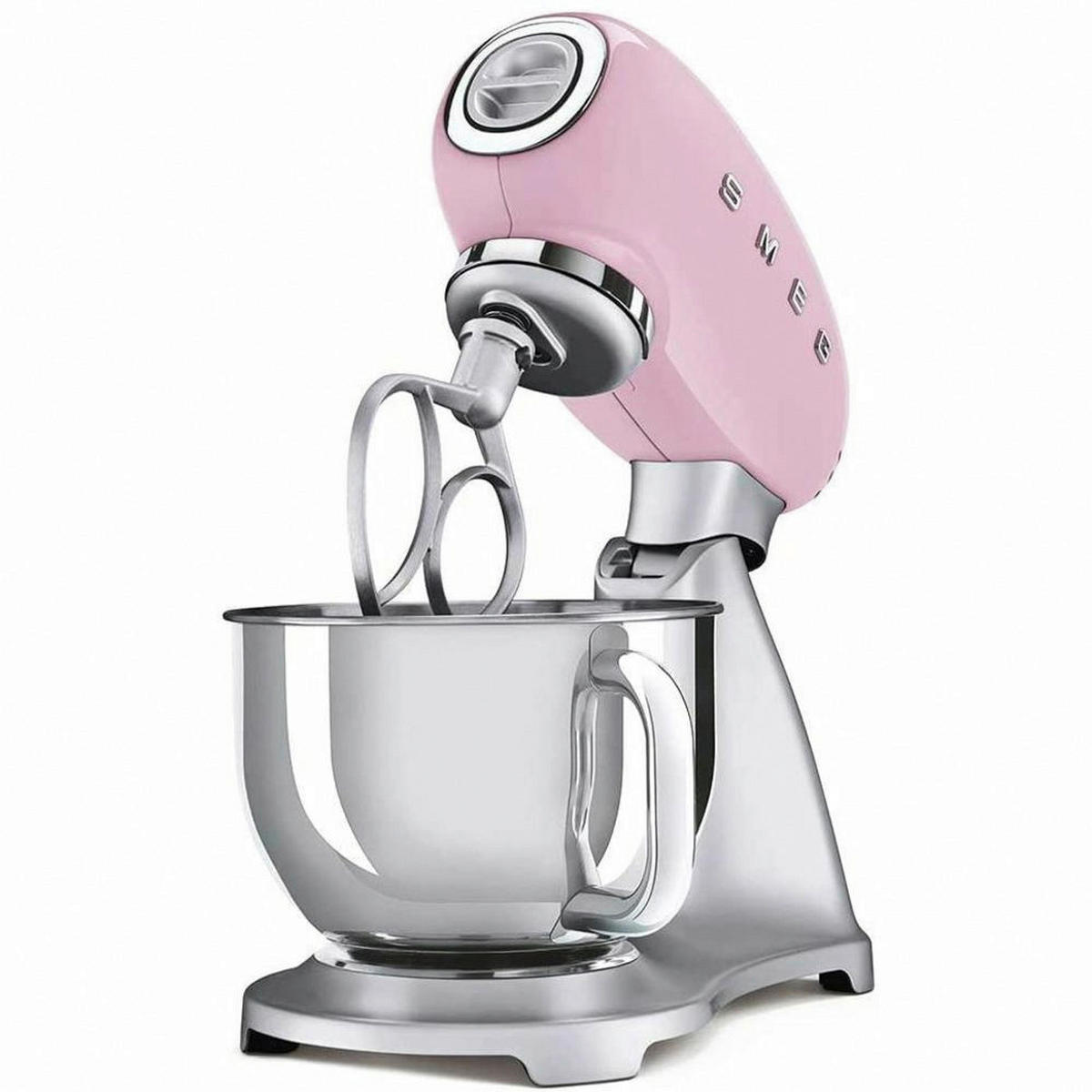 SMEG Küchenmaschine pink Aluminium Edelstahl B/H/L: ca. 24x45x41 cm Multifunktionsküchenmaschine - pink (41,00/24,00/45,00cm) - SMEG