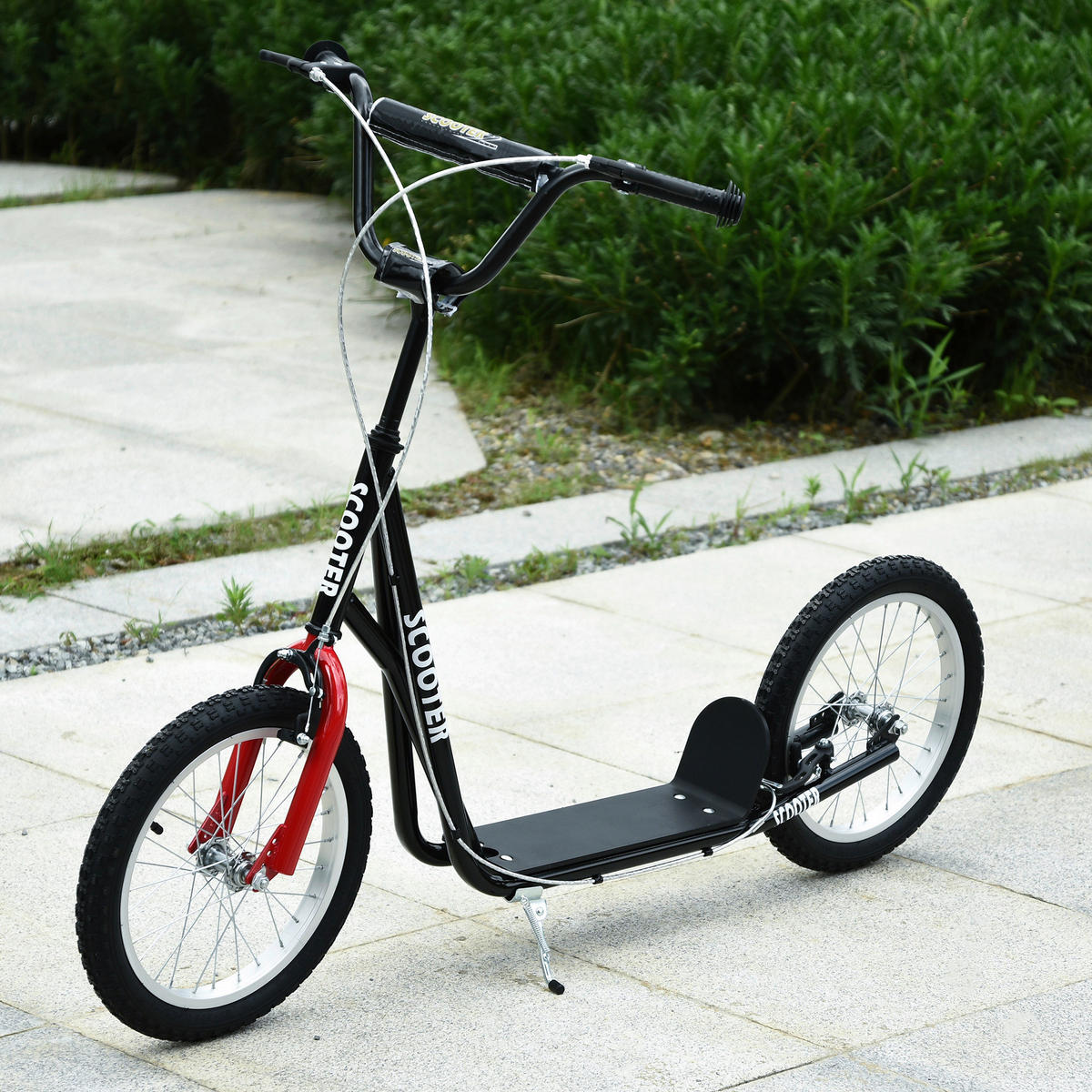 schwarz Kinderscooter 371-021BK - schwarz (139,00/58,00/96,00cm) - HOMCOM