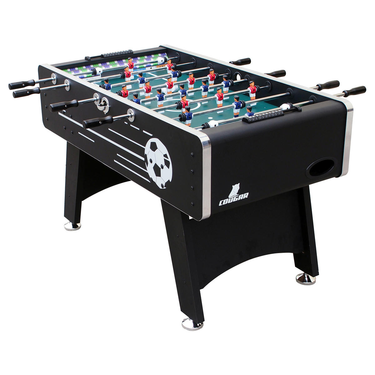 Cougar Kickertisch Arena B/H/L: ca. 75x88x141 cm Arena - schwarz (141,00/75,00/88,00cm) - Cougar