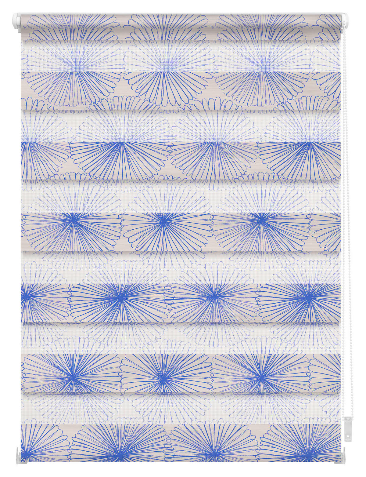 Doppelrollo Duo Flower Wheel gelb B/L: ca. 100x130 cm Duo Flower Wheel - gelb (100,00/130,00cm) - LICHTBLICK