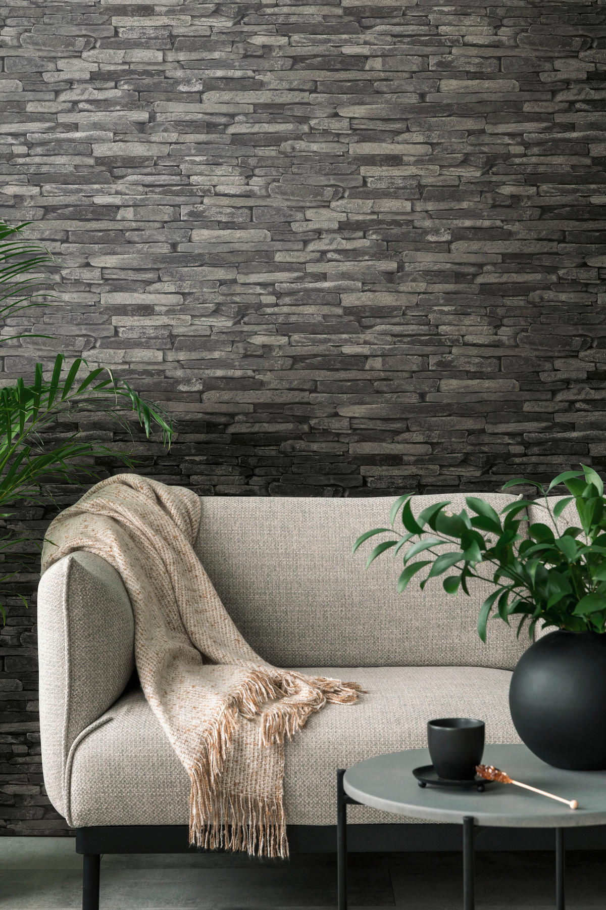 A.S.Creation Vliestapete schwarz B/H/D: ca. 53x1005x9 cm Vliestapete - schwarz (9,00/1005,00cm) - A.S.Creation