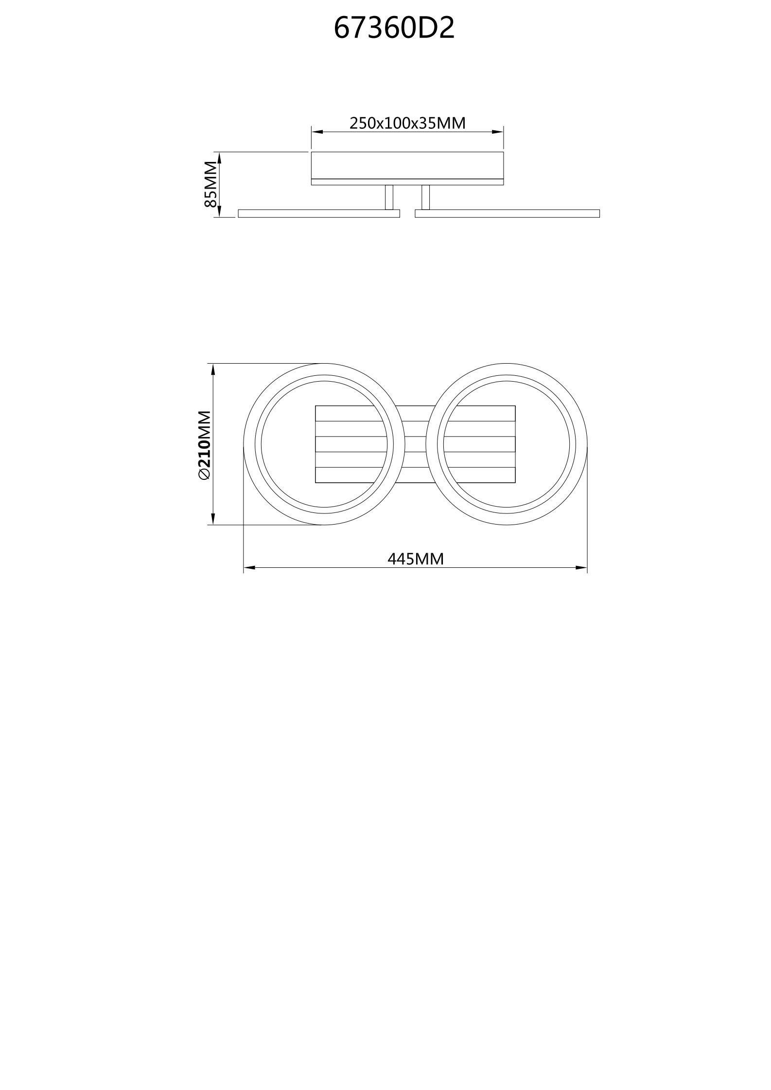 GLOBO Deckenventilator Deckenleuchte-Blevins - schwarz (51,00/27,00/12,00cm) - GLOBO