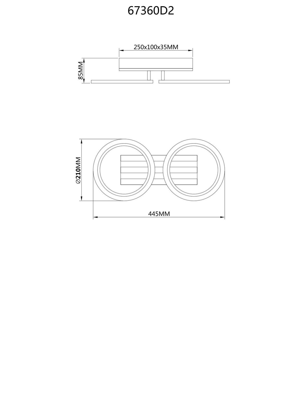 GLOBO Deckenventilator Deckenleuchte-Blevins - schwarz (51,00/27,00/12,00cm) - GLOBO