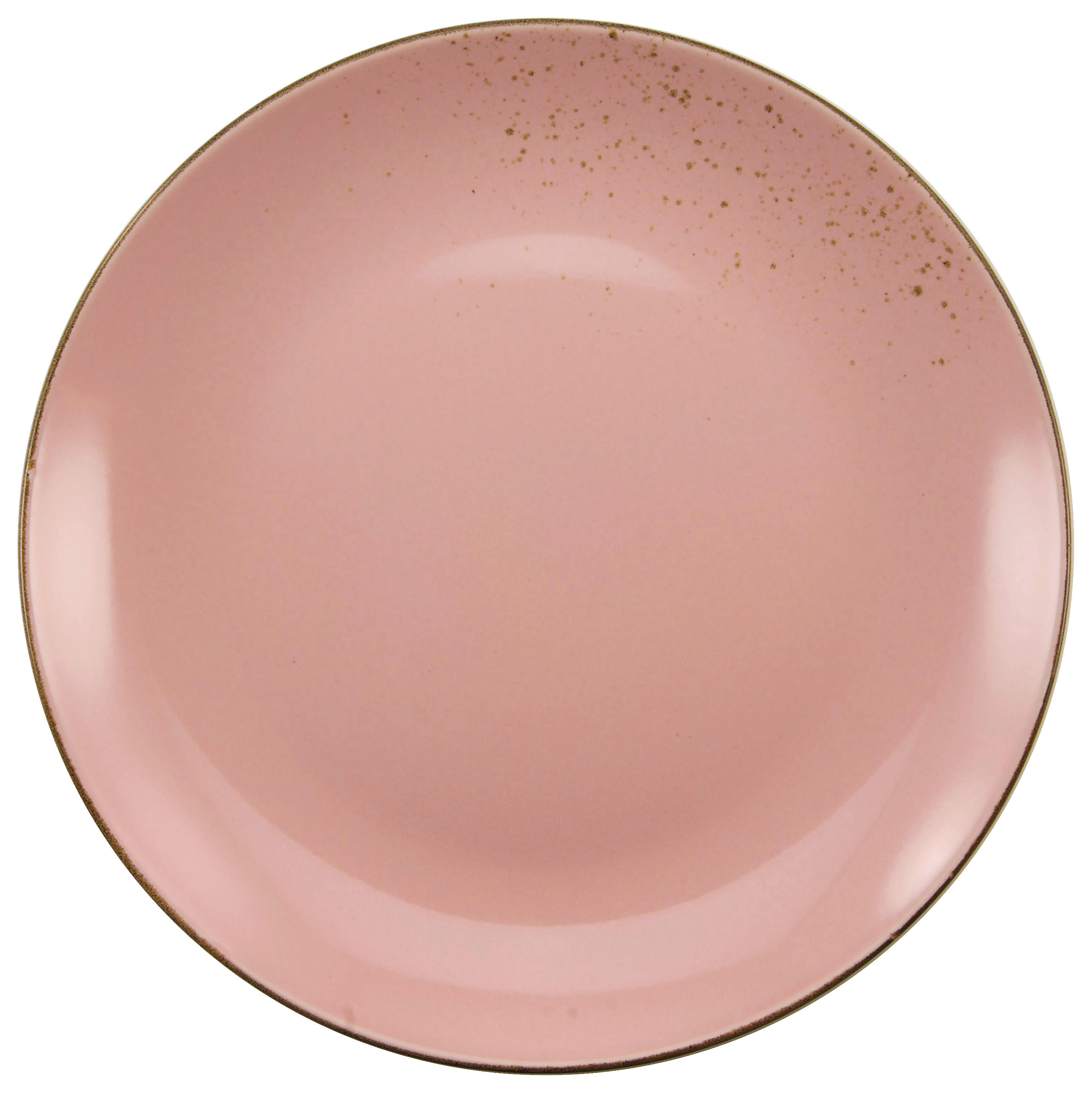 CreaTable Teller NATURE COLLECTION rosa Steinzeug D: ca. 27 cm NATURE COLLECTION - rosa (27,00cm) - CreaTable