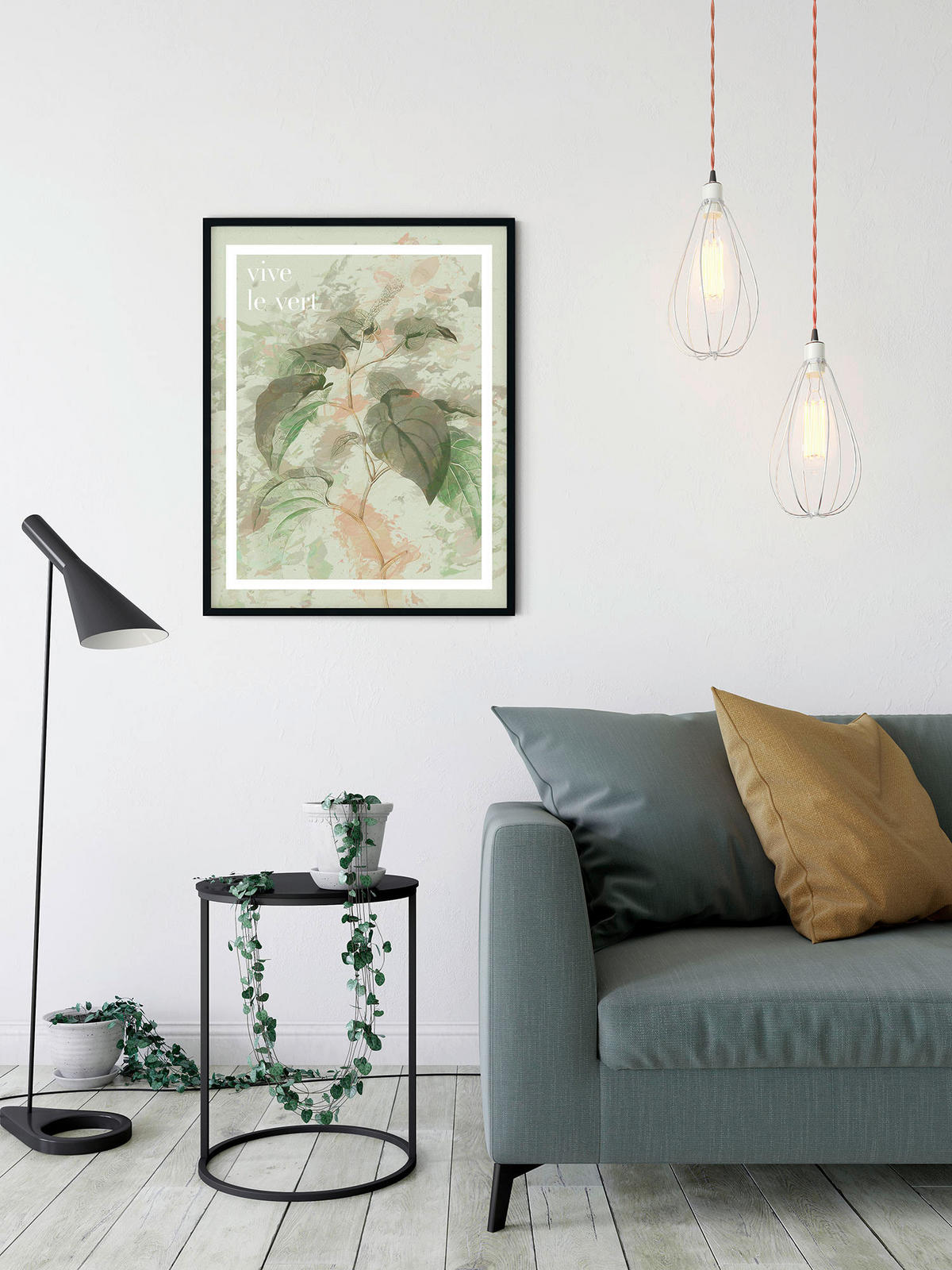 Komar Poster Vive le vert Spruch B/L: ca. 50x70 cm Vive le vert - (50,00/70,00cm) - Komar