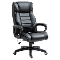 Chefsessel 921-321 schwarz Kunstleder Nylon Kunststoff 921-321 - schwarz (66,00/120,00/78,00cm) - Vinsetto