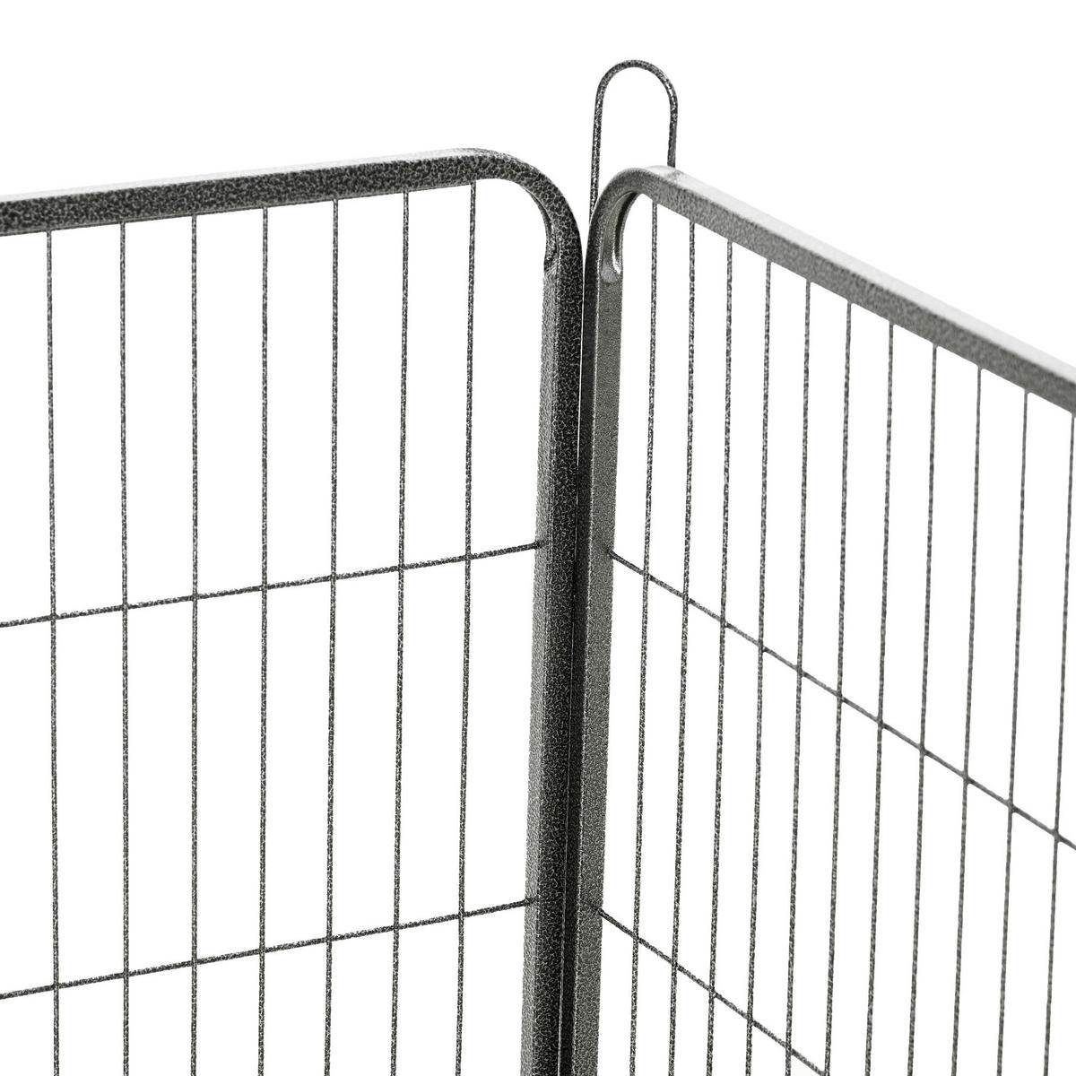 PawHut Gehege grau Edelstahl B/H/L: ca. 1,5x80x60 cm Freilaufgehege - grau (60,00/1,50/80,00cm) - PawHut