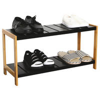 Schuhregal Francis B/H/T: ca. 70x36x26 cm Francis - braun/schwarz (70,00/36,00/26,00cm)