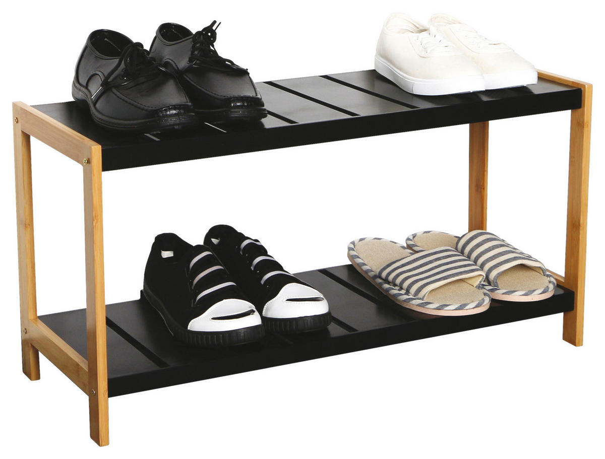 Schuhregal Francis B/H/T: ca. 70x36x26 cm Francis - braun/schwarz (70,00/36,00/26,00cm)