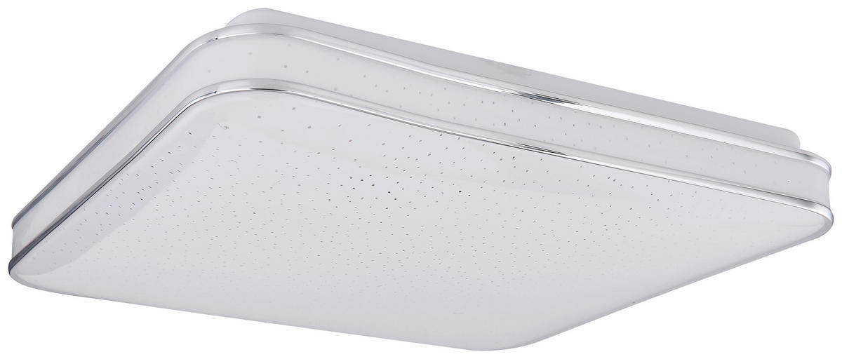 GLOBO Deckenleuchte 48406-24 weiß Metall Acryl B/H/L: ca. 34x7x34 cm LED-Deckenleuchte_Lassy - weiß (34,00/34,00/7,00cm) - GLOBO